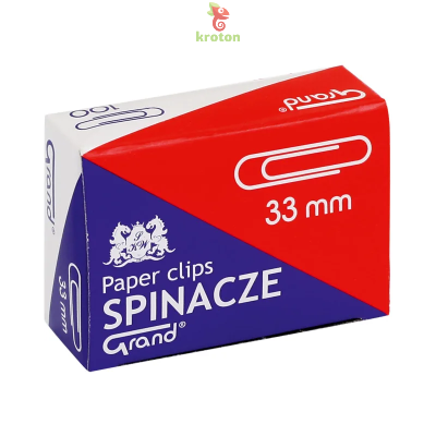 Agrafe birou 33mm, metalice argintii, 100buc/cutie
