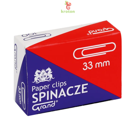 Agrafe birou 33mm, metalice argintii, 100buc/cutie