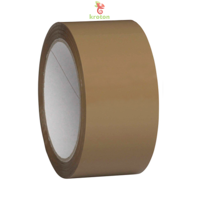 Banda adeziva ambalare 48mmx66m maro/transparent (solvent)