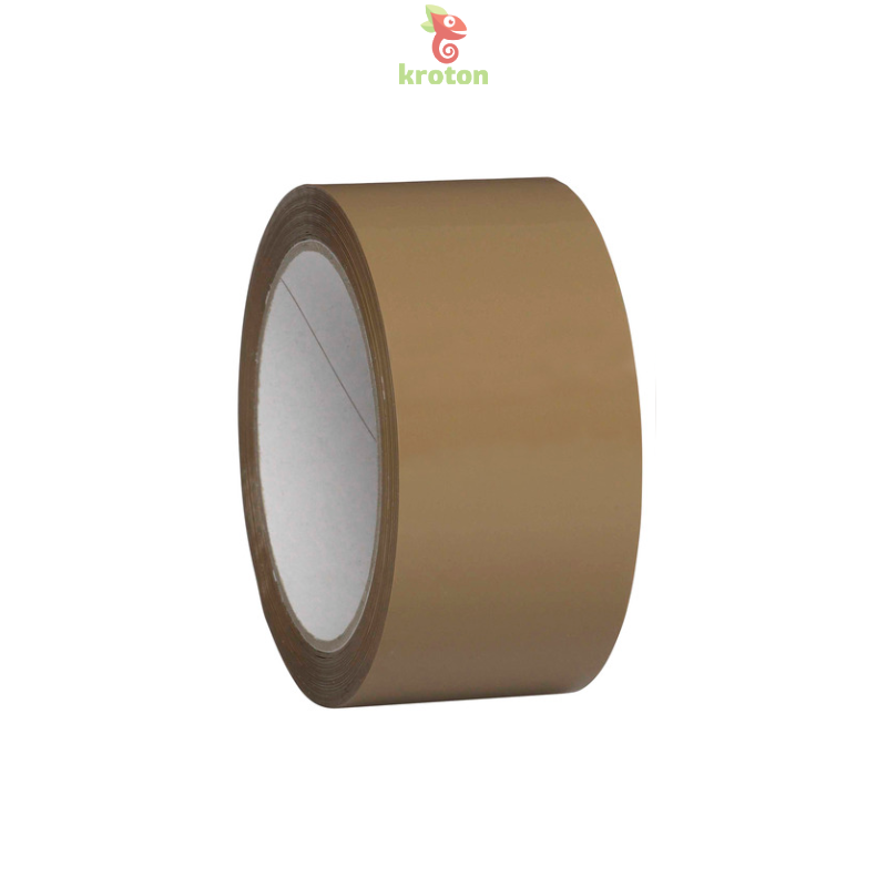 Banda adeziva ambalare 48mmx66m maro/transparent (solvent)