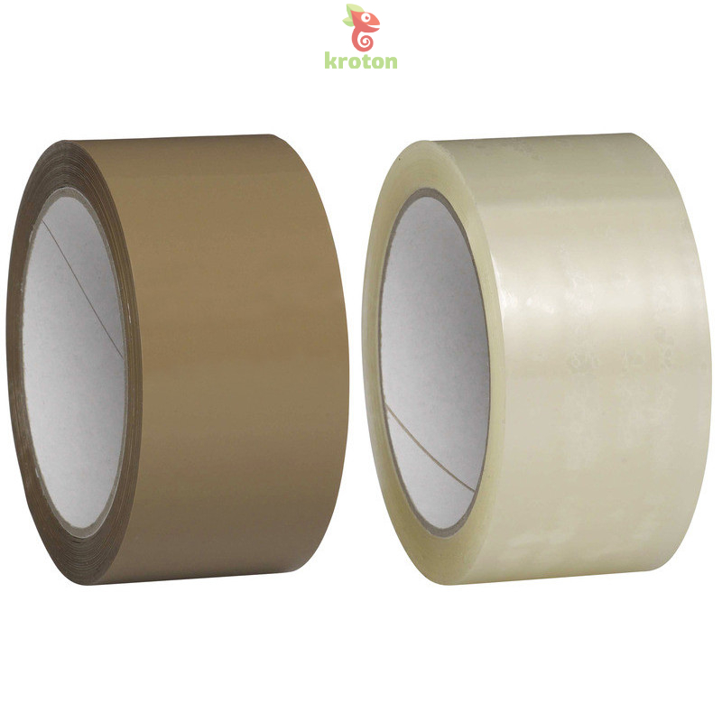 Banda adeziva ambalare 48mmx66m maro/transparent (solvent)