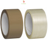 Banda adeziva ambalare 48mmx66m maro/transparent (solvent)
