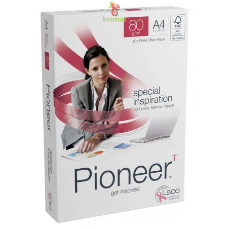 Hartie copiator A4 PIONEER clasa A, 80g/mp, 500coli/top
