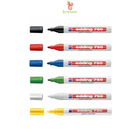 Marker vopsea EDDING 750, corp metalic