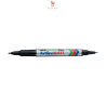 Marker permanent ARTLINE 041, corp plastic, 2 capete, varfuri rotunde 0.4mm/1.0mm