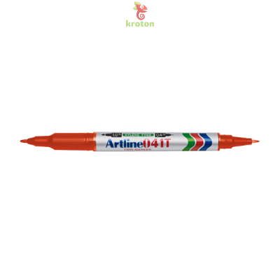 Marker permanent ARTLINE 041, corp plastic, 2 capete, varfuri rotunde 0.4mm/1.0mm