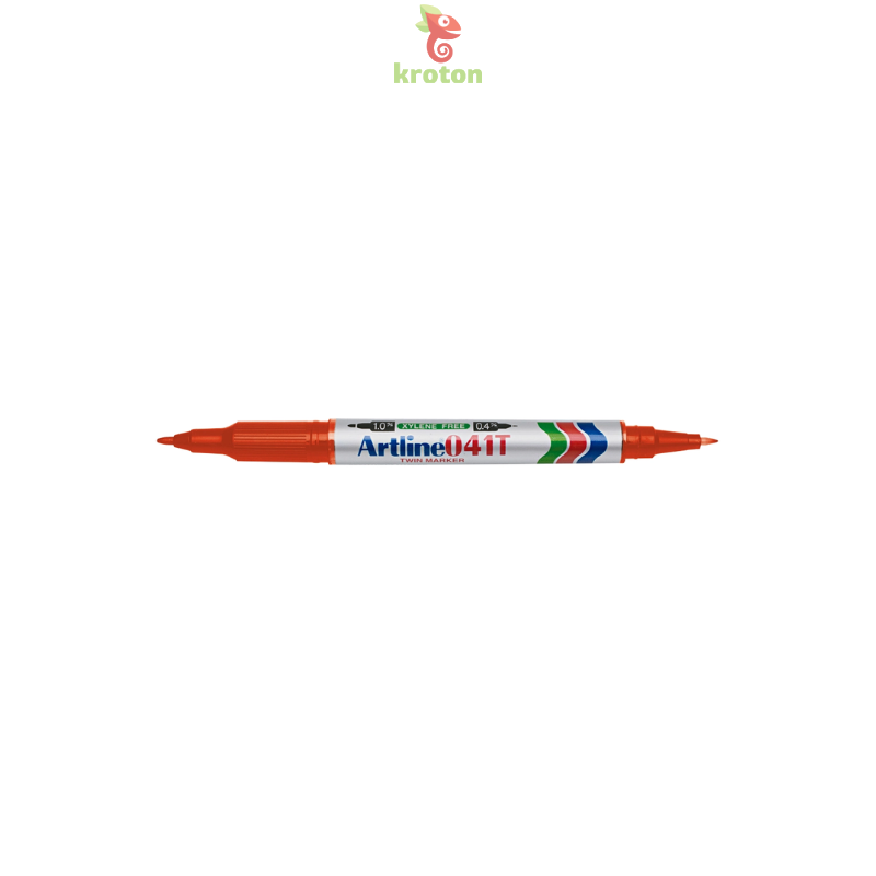 Marker permanent ARTLINE 041, corp plastic, 2 capete, varfuri rotunde 0.4mm/1.0mm