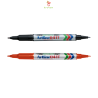 Marker permanent ARTLINE 041, corp plastic, 2 capete, varfuri rotunde 0.4mm/1.0mm